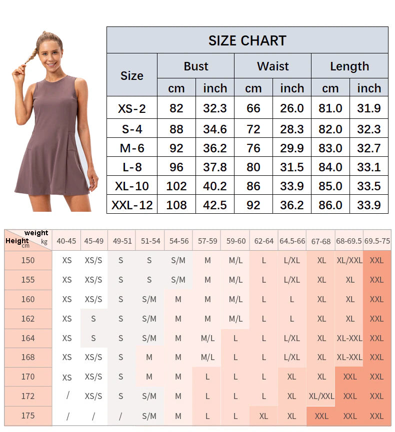 Sports  Dress with Pockets | Quick Dry Soft