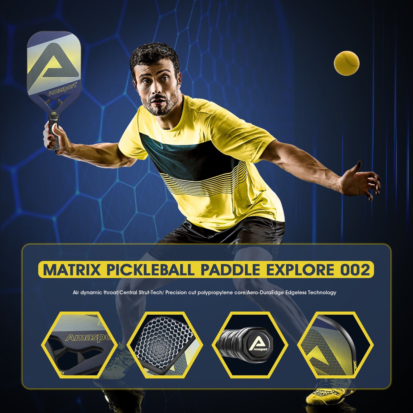 AMASPORT Matrix Pickleball Paddle