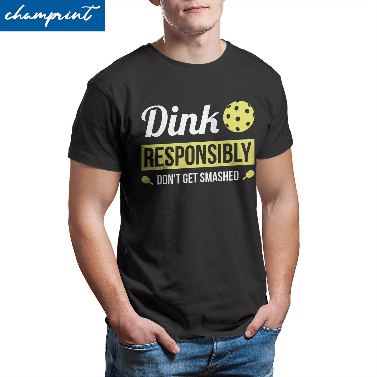 Dink Responsibly | Funny Pickleball  T-Shirts