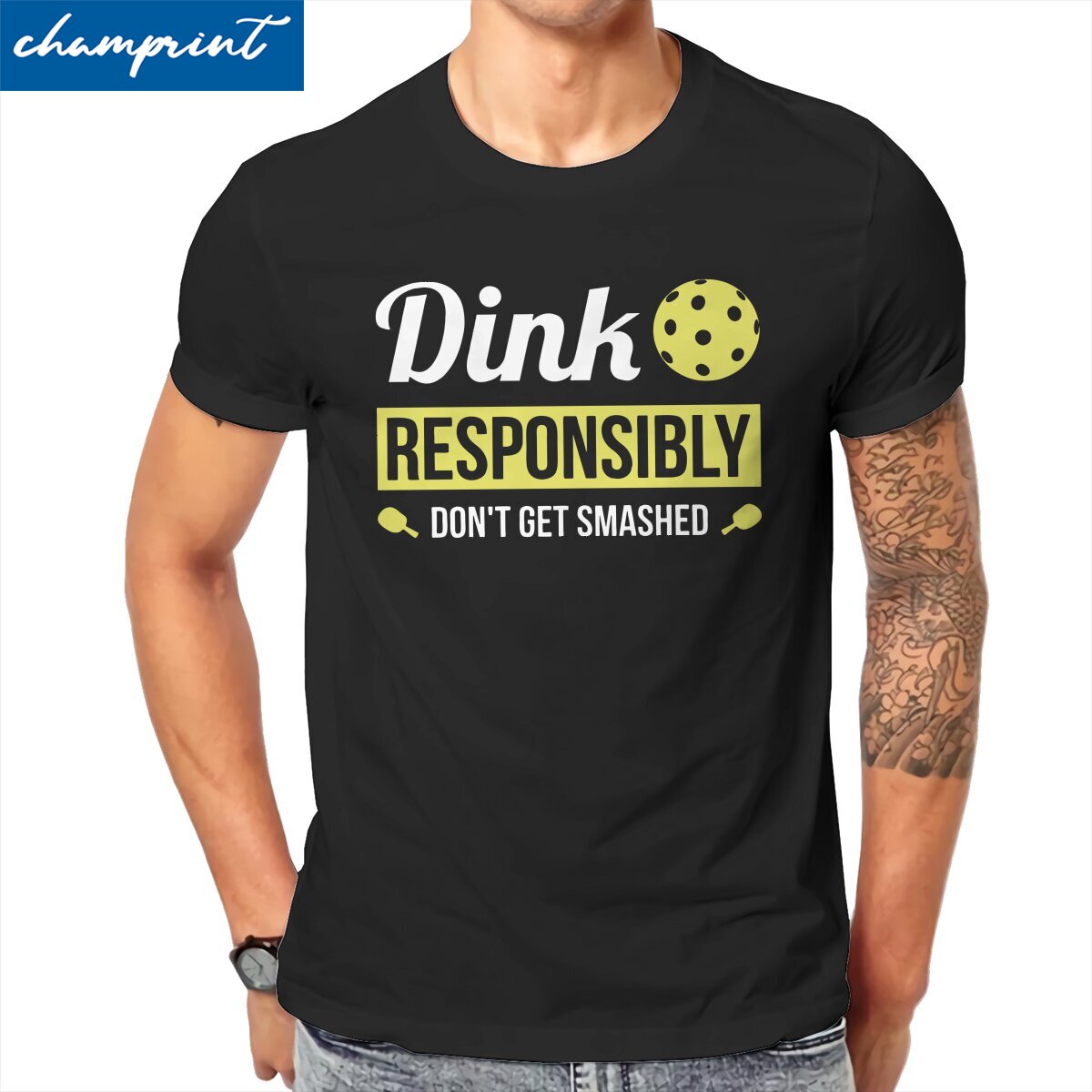 Dink Responsibly | Funny Pickleball  T-Shirts